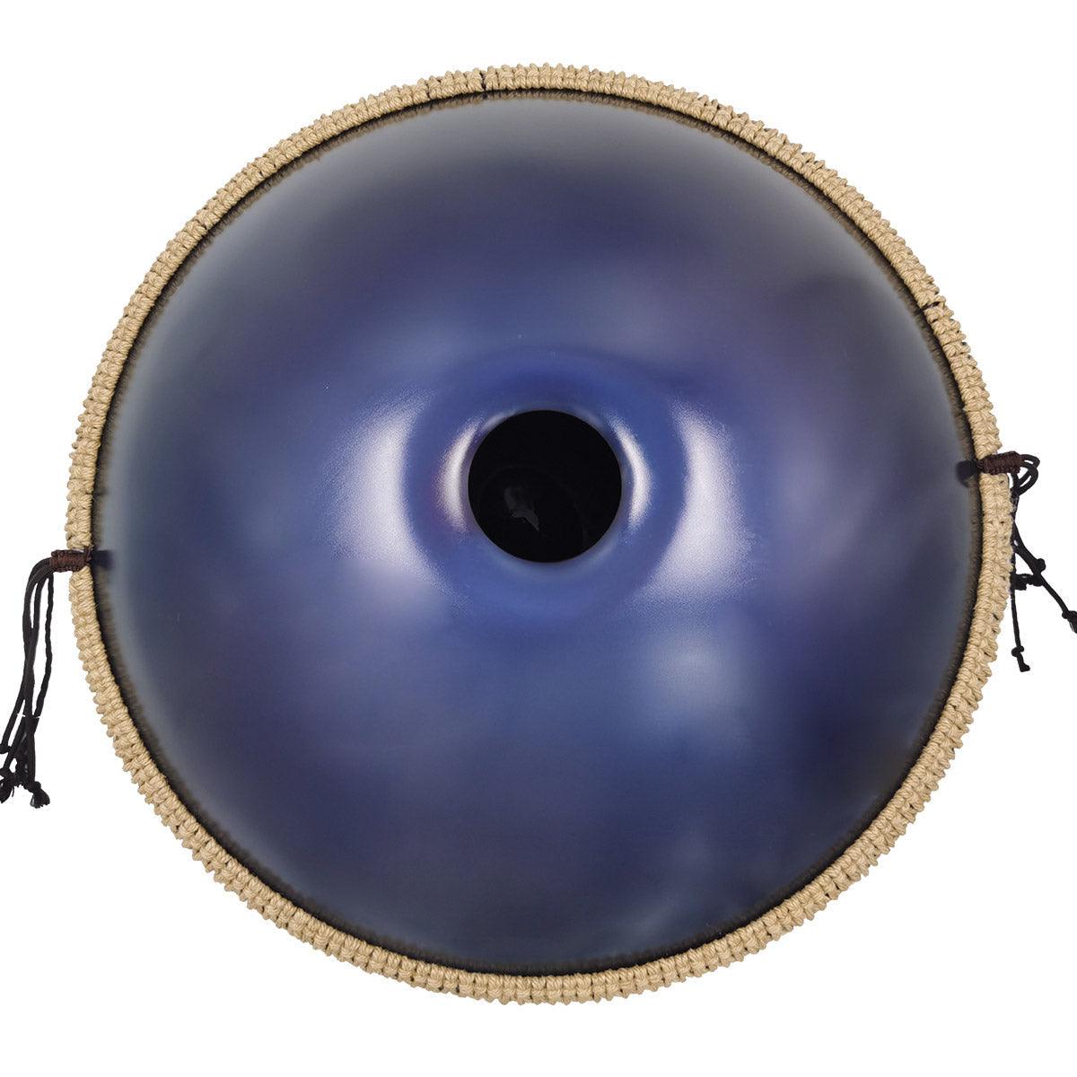 MiSoundofNature DC Handpan Drum Pure Purple 22 pouces 10 Notes Ré Mineur Kurd Scale Hangdrum