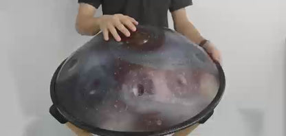 MiSoundofNature Starburst A1 DC Handpan Drums 22 pouces 10 Notes Ré Mineur Kurd Scale hangdrum avec coffret cadeau