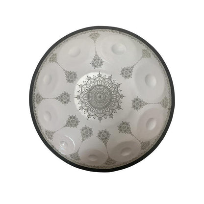Lighteme Personnalisé Fait main Fleurs de Datura Do Majeur 22 pouces 10 notes en Acier Inoxydable Handpan Drums